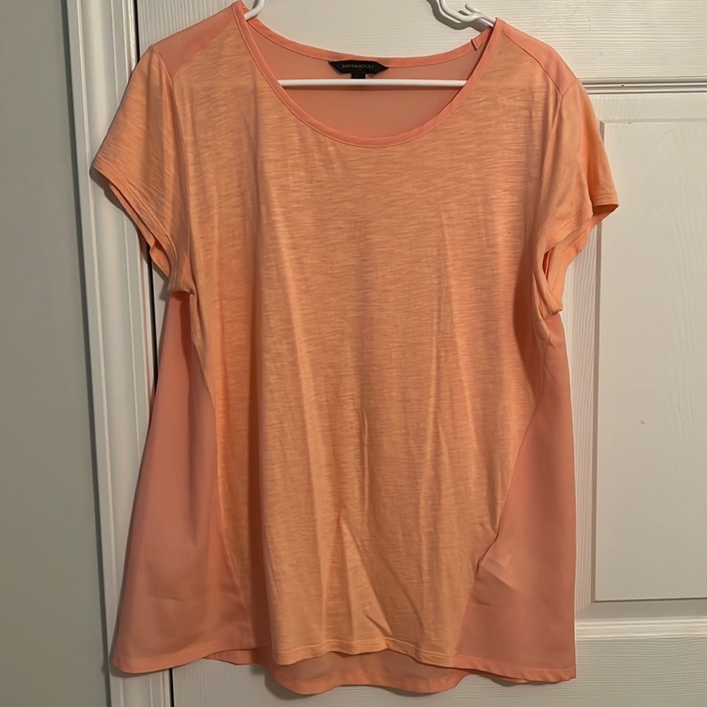 Banana Republic | orange cotton blouse
